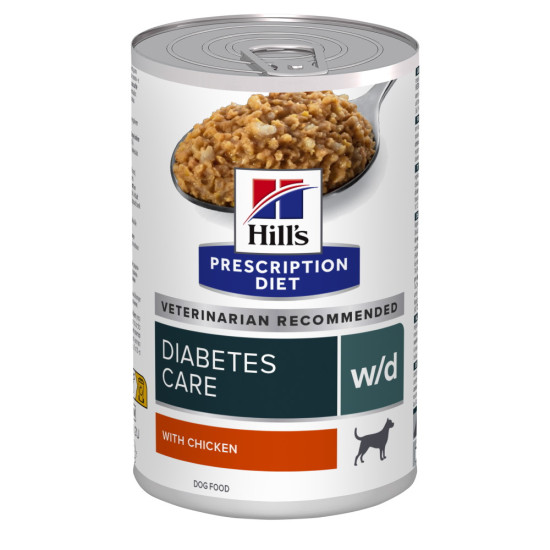 Hill’s Prescription Diet Canine w/d – Hrană Umedă pentru Controlul Greutății și Diabet la Câini, 370g